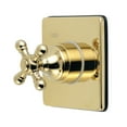 thumbnail image 1 of Kingston Brass KS3042BX 3-Way Diverter Valve with Trim Kit, Polished Brass, 1 of 5