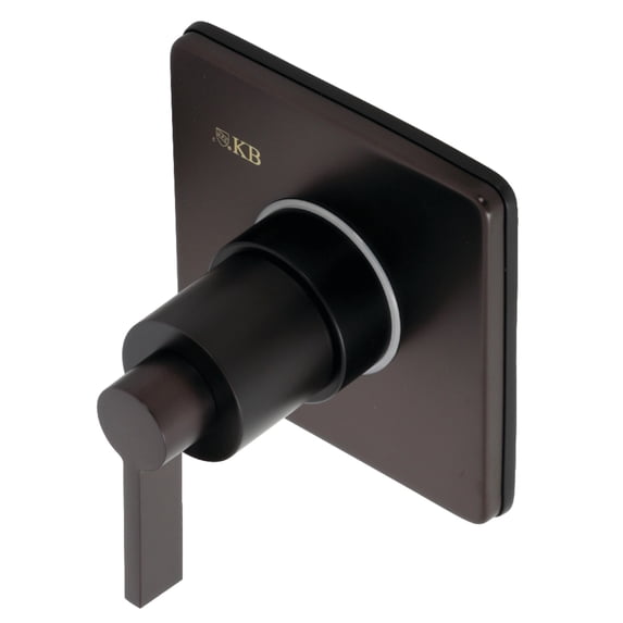 Kingston Brass KS3045NDL NuvoFusion Single-Handle Three-Way Diverter Valve with Square Trim Kit in Oil Rubbed Bronze