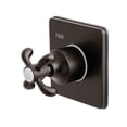 thumbnail image 1 of Kingston KS3045TX French Country Single-Handle Three-Way Diverter Valve with Square Trim Kit in Oil Rubbed Bronze, 1 of 9