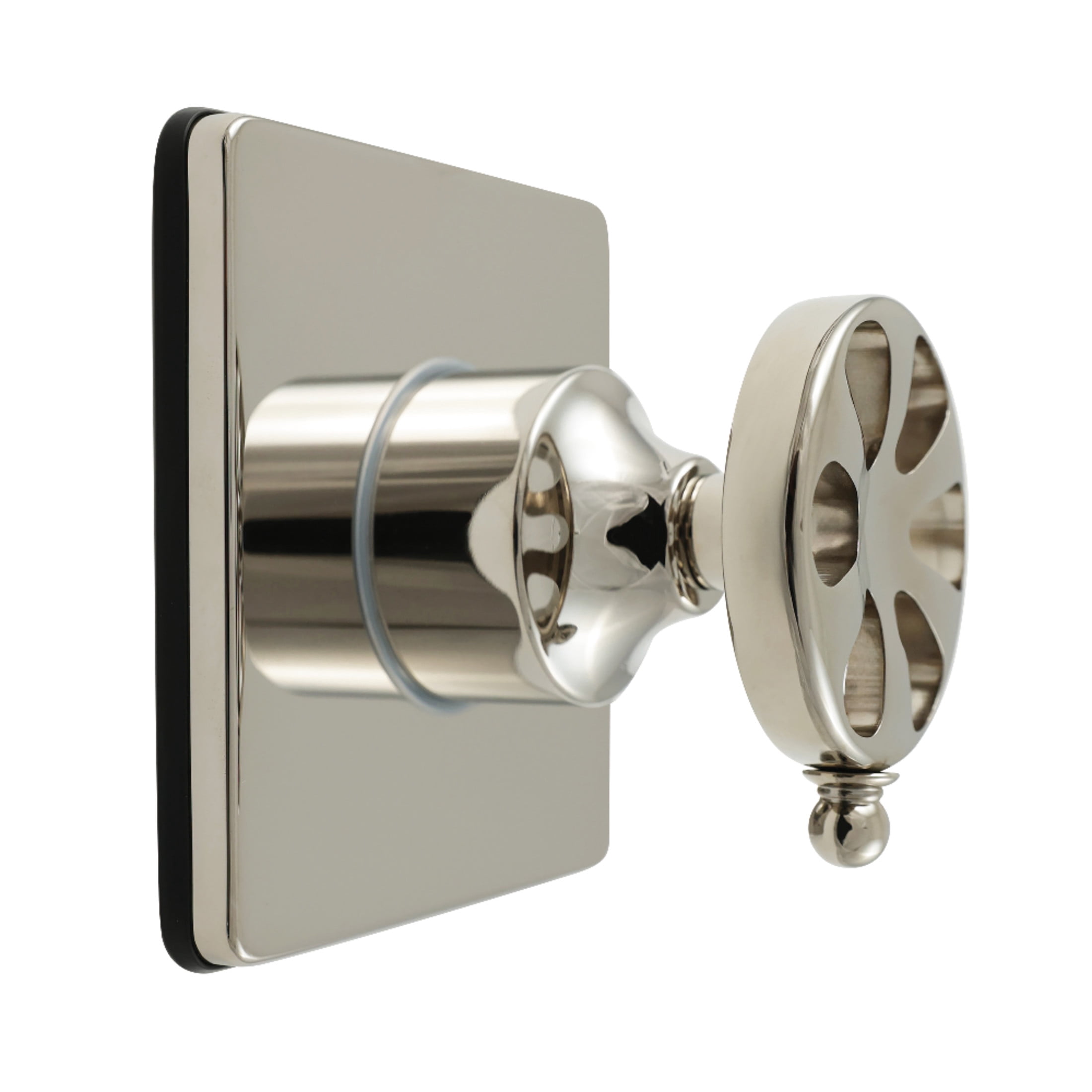 Kingston Brass KS3046RX Belknap Single-Handle Three-Way Diverter Valve with Square Trim Kit in Polished Nickel
