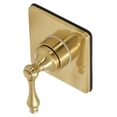 thumbnail image 1 of Kingston Brass KS3047AL Single-Handle Three-Way Diverter Valve with Square Trim Kit in Brushed Brass, 1 of 6