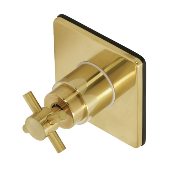 Kingston Brass KS3047DX Concord 3-Way Diverter Valve with Trim Kit, Brushed Brass