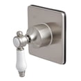 thumbnail image 1 of Kingston KS3048BPL Bel-Air Single-Handle Three-Way Diverter Valve with Square Trim Kit in Brushed Nickel, 1 of 9