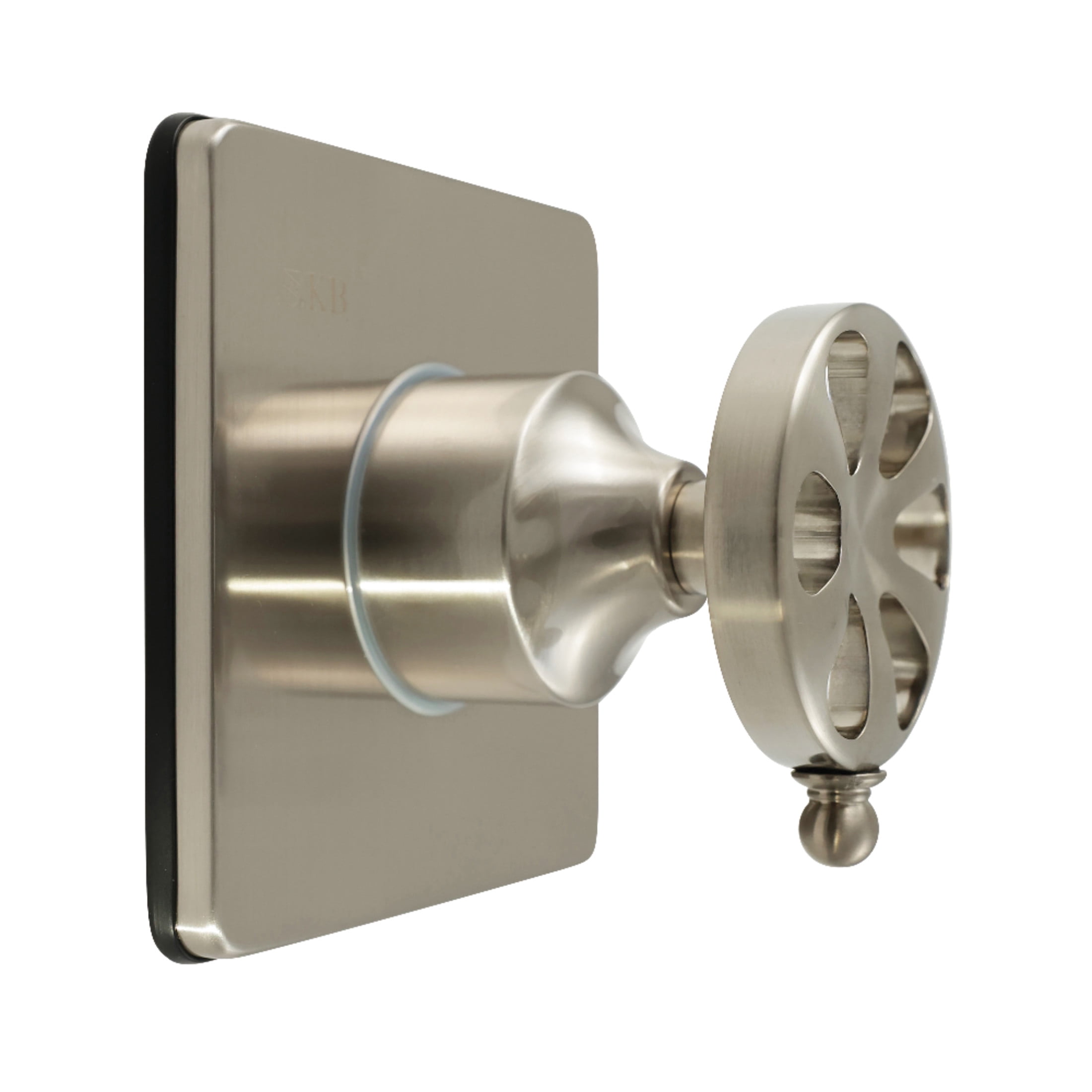 Kingston Brass KS3048RX Belknap Single-Handle Three-Way Diverter Valve with Square Trim Kit in Brushed Nickel