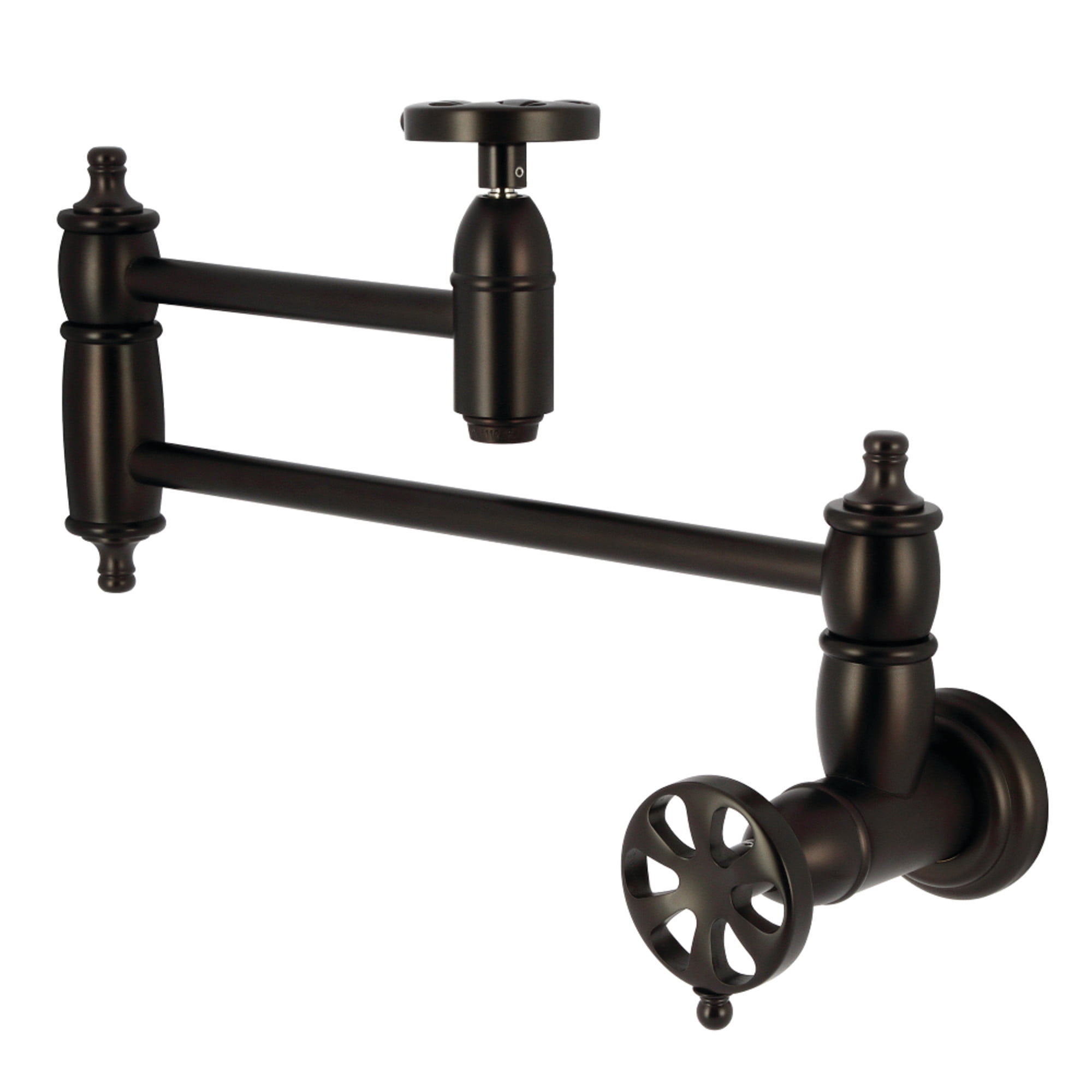 Kingston Brass KS3105RX Belknap Wall Mount Pot Filler Faucet, Oil Rubbed Bronze