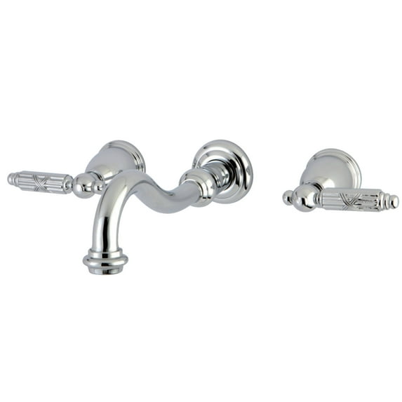 Kingston Brass KS3121GL Wall Mount Bathroom Faucet, Polished Chrome