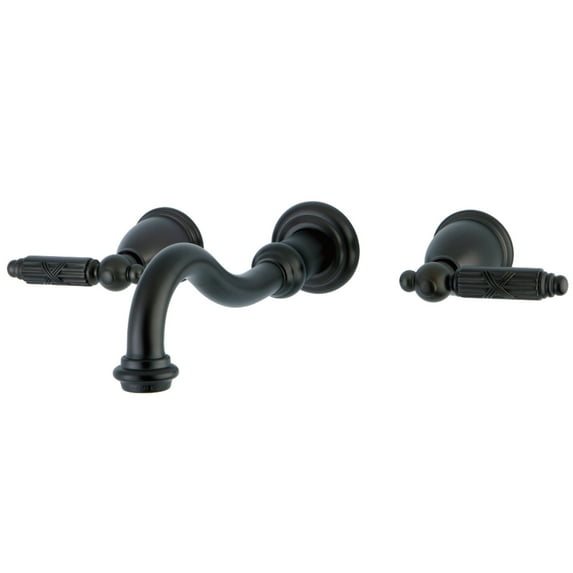 Kingston Brass KS3125GL Wall Mount Arch Bathroom Faucet, Oil Rubbed Bronze