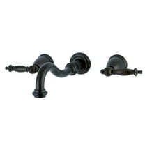 Kingston Brass KS3125TL Templeton Wall Mount Bathroom Faucet, Oil Rubbed Bronze