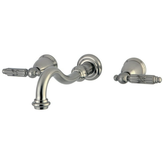 Kingston Brass KS3128GL Wall Mount Bathroom Faucet, Brushed Nickel