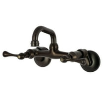 Kingston Brass KS312ORB Kingston Wall Mount Bar Faucet, Oil Rubbed Bronze