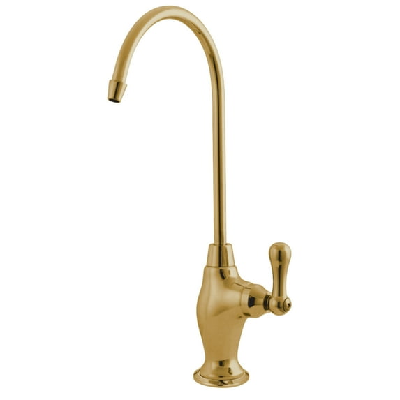 Kingston Brass KS3192AL Restoration Single Handle Water Filtration Faucet, Polished Brass