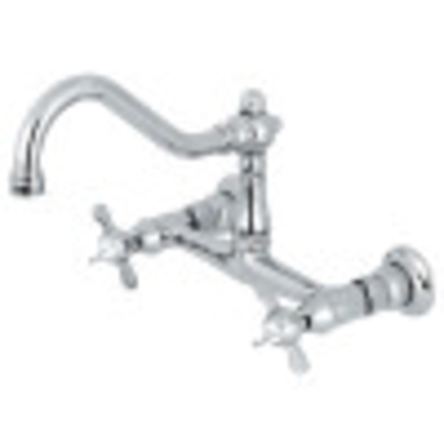 Kingston Brass KS3241BEX Essex Wall Mount Bathroom Faucet, Polished Chrome