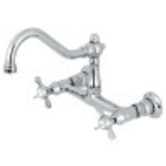 Kingston Brass KS3241BEX Essex Wall Mount Bathroom Faucet, Polished Chrome