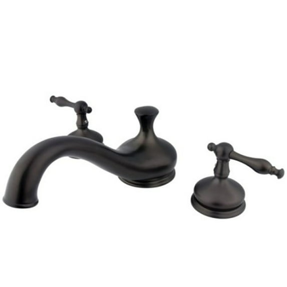 Kingston Brass Roman Tub Faucet, Oil Rubbed Bronze, Deck Mount KS3335NL