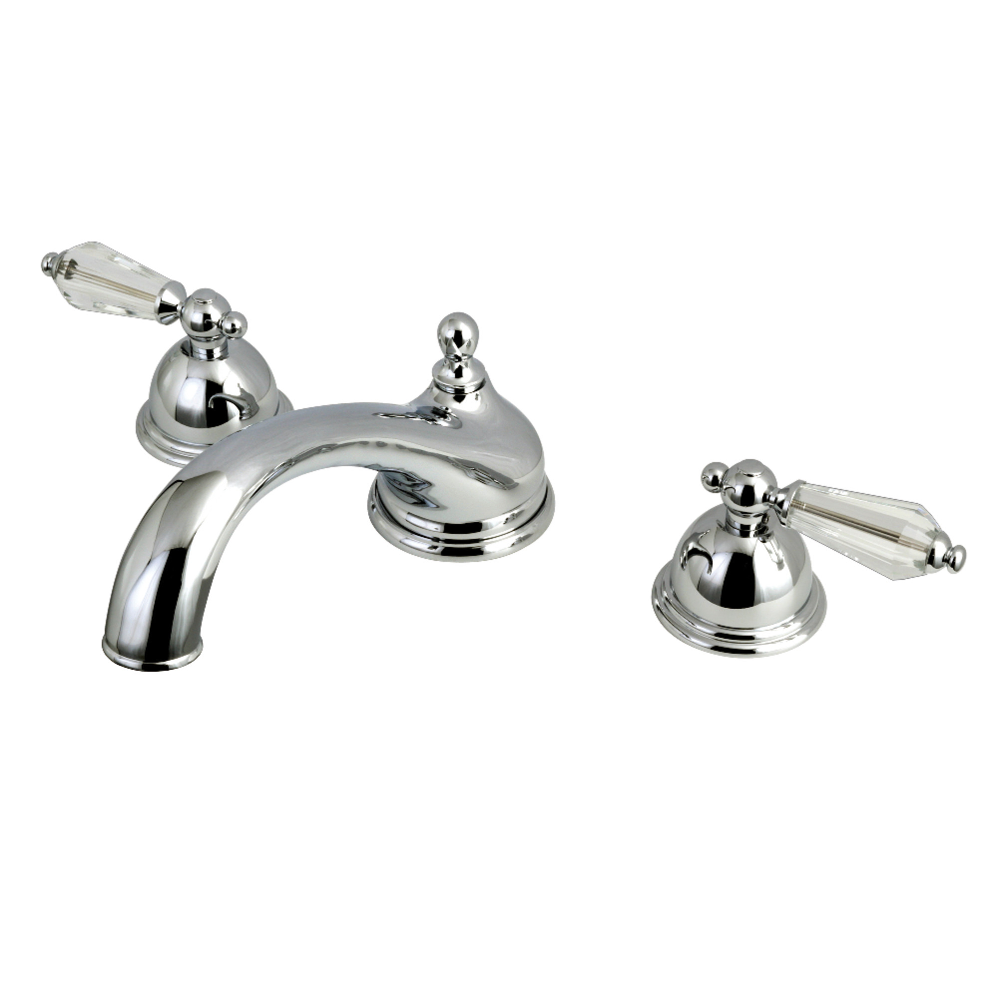 Kingston Brass KS3351WLL Wilshire Two-Handle Deck Mount Roman Tub Faucet, Polished Chrome