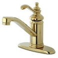 thumbnail image 1 of Kingston Brass KS3402TL Templeton 4" Single Handle Bathroom Faucet, Polished Brass, 1 of 4