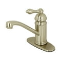 thumbnail image 1 of Kingston Brass KS3408AL Vintage Single-Handle Bathroom Faucet with Push Pop-Up, Brushed Nickel, 1 of 2