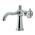 thumbnail image 1 of Kingston Brass KS3541RNK Levante One-Handle 1-Hole Bathroom Faucet with Push Pop-Up Drain in Polished Chrome, 1 of 7