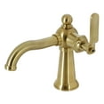 thumbnail image 1 of Kingston Brass KS3547KL Knight One-Handle Single-Hole Bathroom Faucet with Push Pop-Up Drain, Brushed Brass, 1 of 7