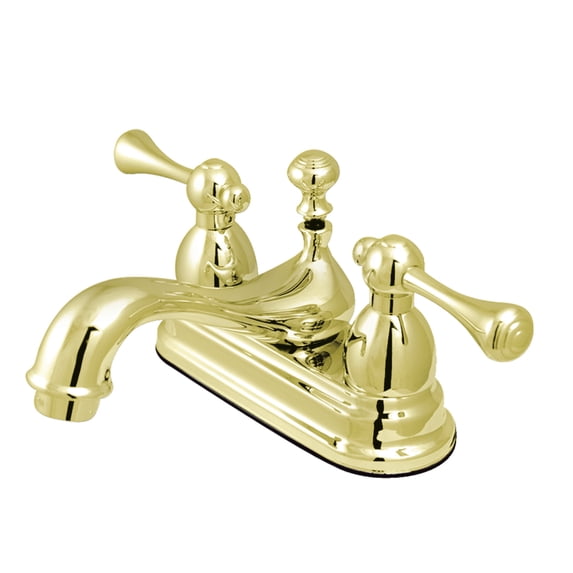 Kingston Brass KS3602BL 4 in. Centerset Bathroom Faucet, Polished Brass