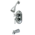 thumbnail image 1 of Kingston Brass KS36310PL Tub and Shower Faucet, Polished Chrome, 1 of 2