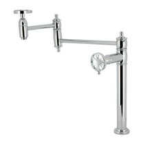 Kingston Brass KS3701RX Belknap Deck Mount Pot Filler Faucet, Polished Chrome