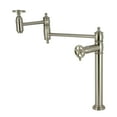 thumbnail image 1 of Kingston Brass KS3708CG Fuller Deck Mount Pot Filler Faucet, Brushed Nickel, 1 of 7