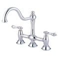 thumbnail image 1 of Kingston Brass KS3781AL Restoration Bridge Kitchen Faucet, Polished Chrome, 1 of 2