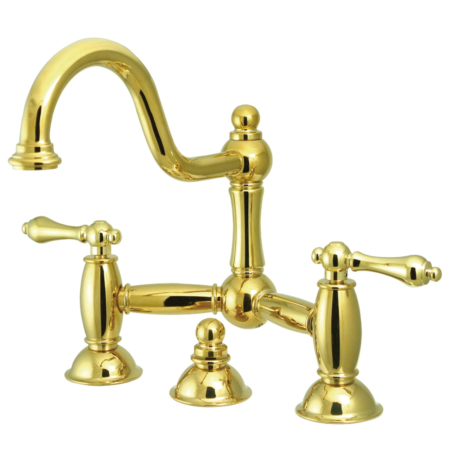 Kingston Brass Two Handle 8" Widespread Lavatory Faucet with Brass Pop-up