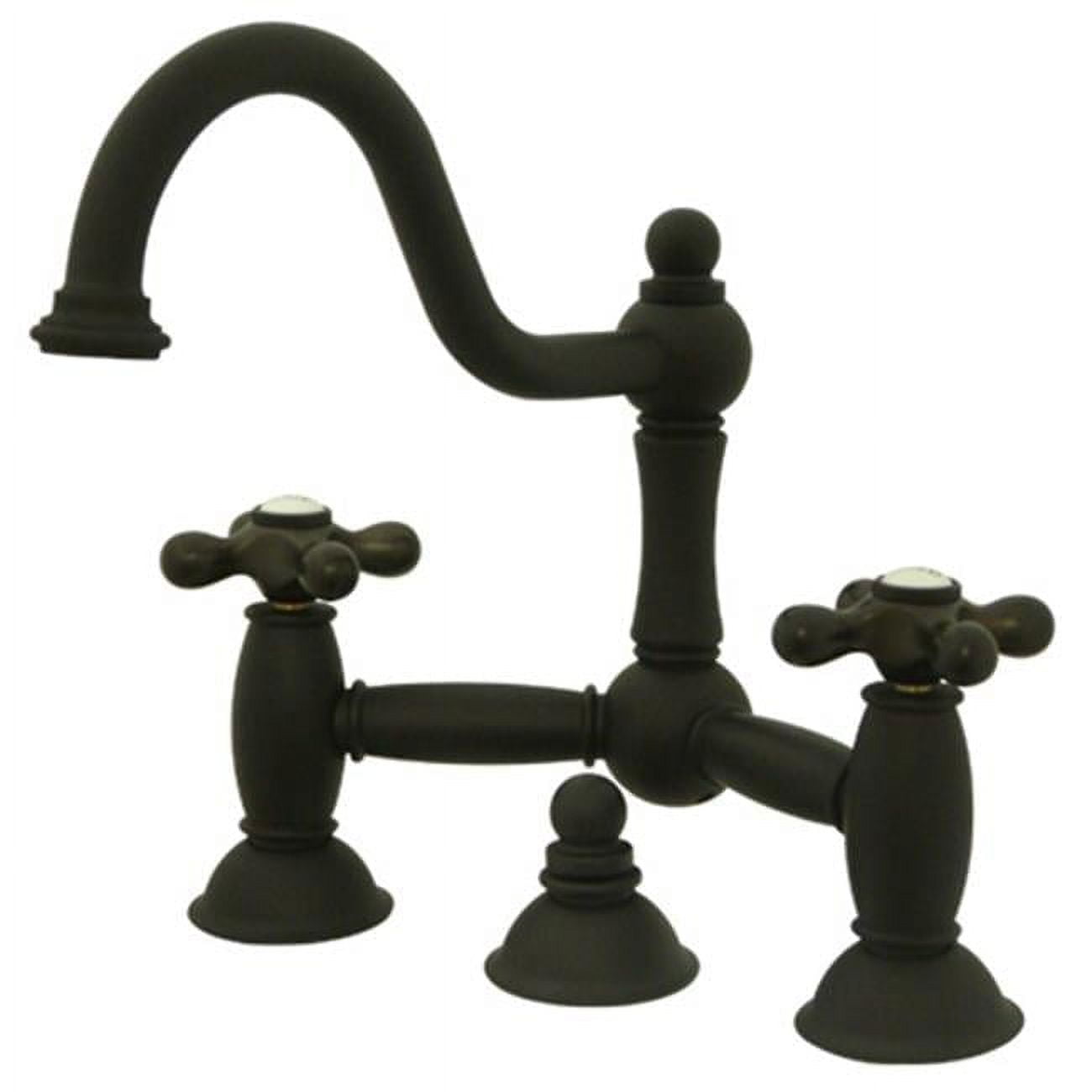 Kingston Brass Two Handle 8" Widespread Lavatory Faucet with Brass Pop-up