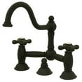 thumbnail image 1 of Kingston Brass Two Handle 8" Widespread Lavatory Faucet with Brass Pop-up, 1 of 5