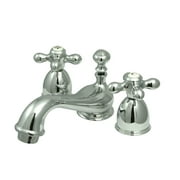 Kingston Brass KS3951AX Restoration Mini-Widespread Bathroom Faucet, Polished Chrome