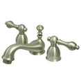 thumbnail image 1 of Kingston Brass KS3958AL Restoration Mini-Widespread Bathroom Faucet, Brushed Nickel, 1 of 3