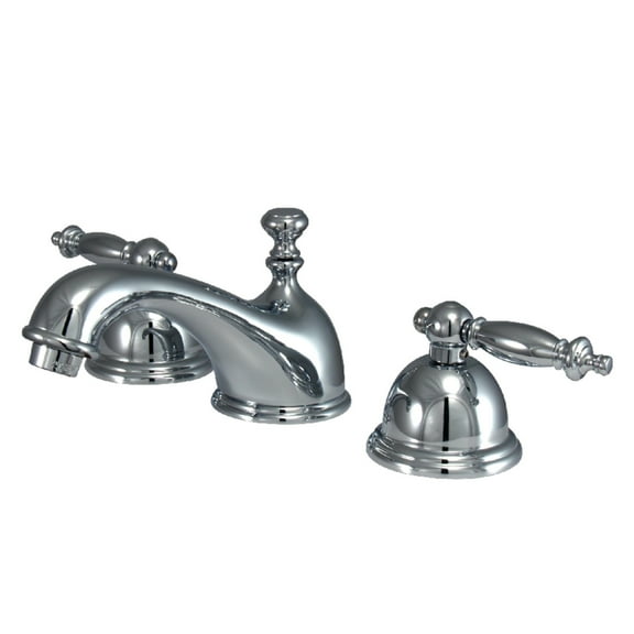 Kingston Brass KS3961TL Templeton 8 in. Widespread Bathroom Faucet, Polished Chrome