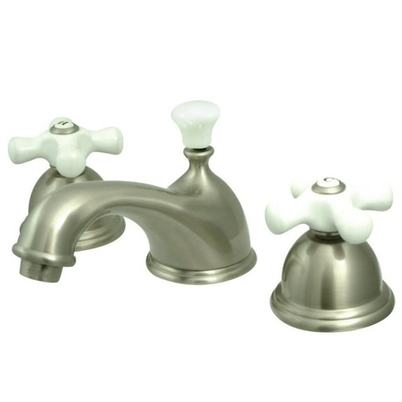 Kingston Brass Two Handle 8" to 16" Widespread Lavatory Faucet with Brass Pop-up