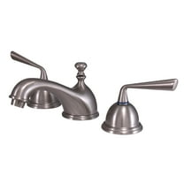 Kingston Brass KS3968ZL 8 in. Widespread Bathroom Faucet, Brushed Nickel