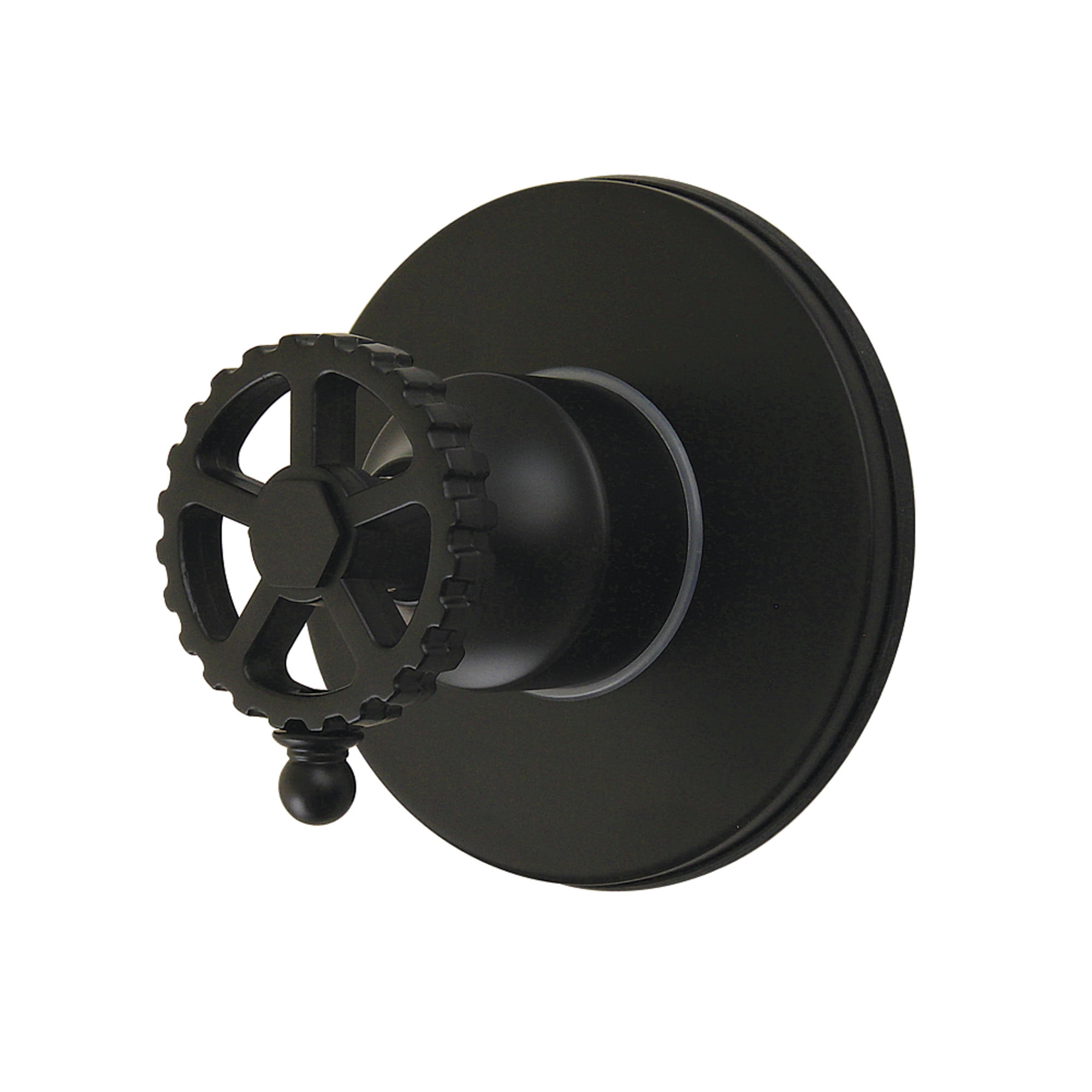 Kingston Brass KS4030CG Fuller Single-Handle Six-Way Diverter Valve with Round Trim Kit, Matte Black