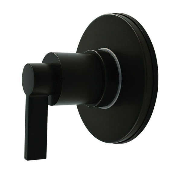 Kingston Brass KS4030NDL NuvoFusion Single-Handle Six-Way Diverter Valve with Round Trim Kit, Matte Black