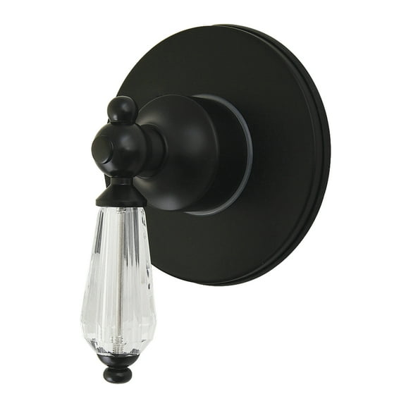 Kingston Brass KS4030WLL Willshire Single-Handle Six-Way Diverter Valve with Round Trim Kit, Matte Black