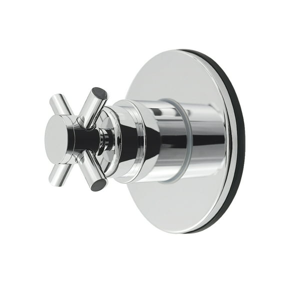 Kingston Brass KS4031DX Concord Single-Handle Six-Way Diverter Valve with Round Trim Kit, Polished Chrome