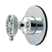 Kingston Brass KS4031RKZ Wendell Single-Handle Six-Way Diverter Valve with Knurled Handle and Round Trim Kit, Polished Chrome