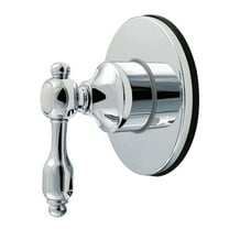 Kingston Brass KS4031TAL Tudor Single-Handle Six-Way Diverter Valve with Round Trim Kit, Polished Chrome
