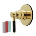 thumbnail image 1 of Kingston Brass KS4032DKL Kaiser Single-Handle Six-Way Diverter Valve with Round Trim Kit in Polished Brass, 1 of 5