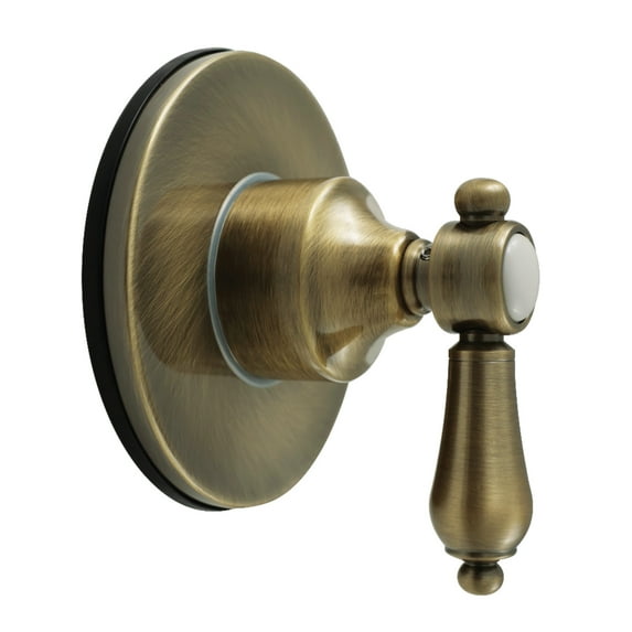 Kingston Brass KS4033BAL Heirloom Single-Handle Six-Way Diverter Valve with Round Trim Kit, Antique Brass