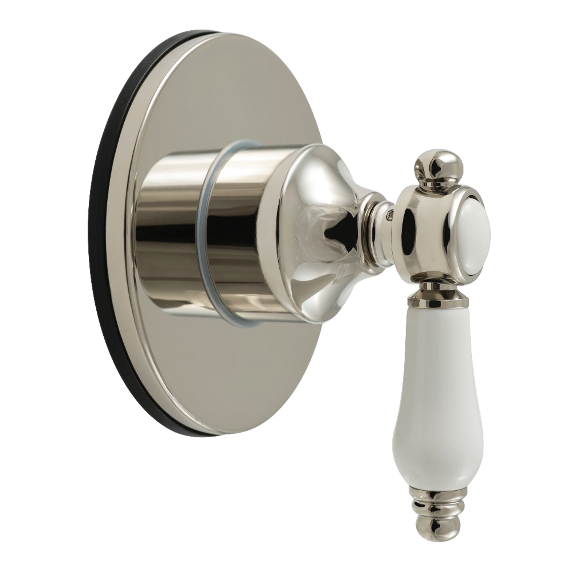 Kingston Brass KS4036BPL Bel-Air Single-Handle Six-Way Diverter Valve with Round Trim Kit in Polished Nickel