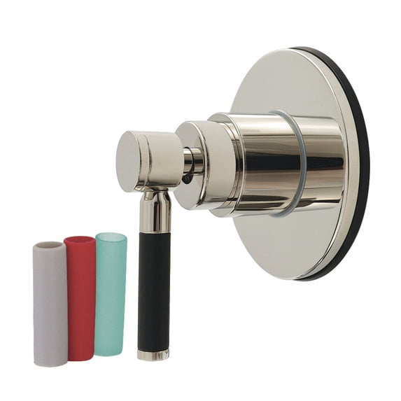 Kingston Brass KS4036DKL Kaiser Single-Handle Six-Way Diverter Valve with Round Trim Kit, Polished Nickel