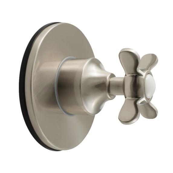 Kingston Brass KS4038BEX Essex Single-Handle Six-Way Diverter Valve with Round Trim Kit in Brushed Nickel