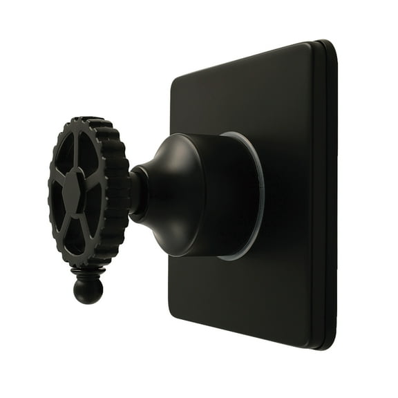Kingston Brass KS4040CG Fuller Single-Handle Six-Way Diverter Valve with Square Trim Kit, Matte Black