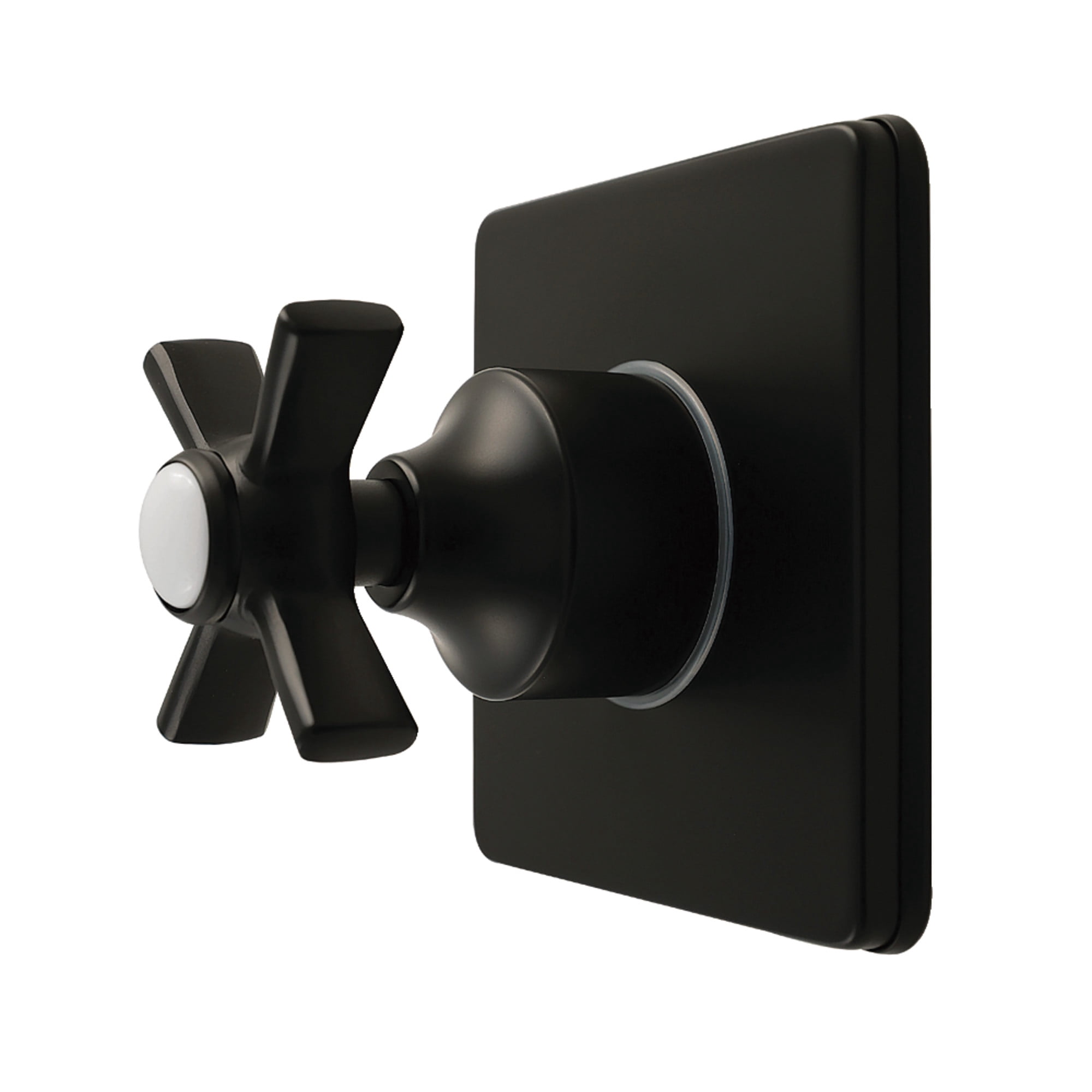 Kingston Brass KS4040ZX Millennium Single-Handle Six-Way Diverter Valve with Square Trim Kit, Matte Black