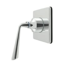 Kingston Brass KS4041ZL Silver Sage Single-Handle Six-Way Diverter Valve with Square Trim Kit, Polished Chrome
